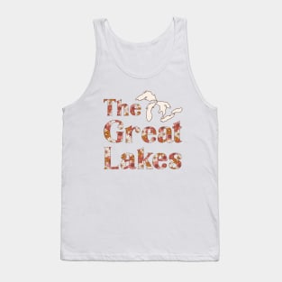 Retro Flowers Great Lakes Vintage Floral Tank Top